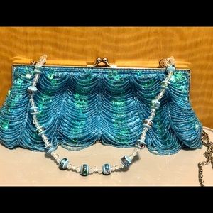 Jessica McClintlock beaded evening bag